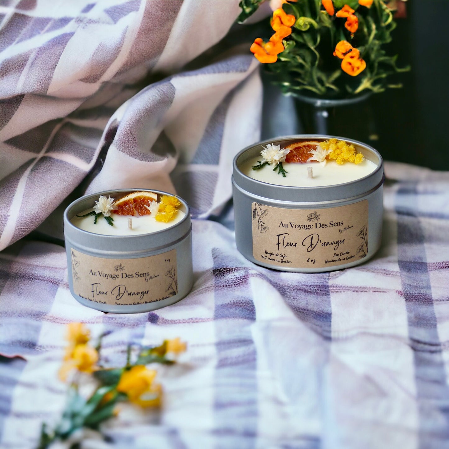 Fleur d'Oranger, bougie de soja