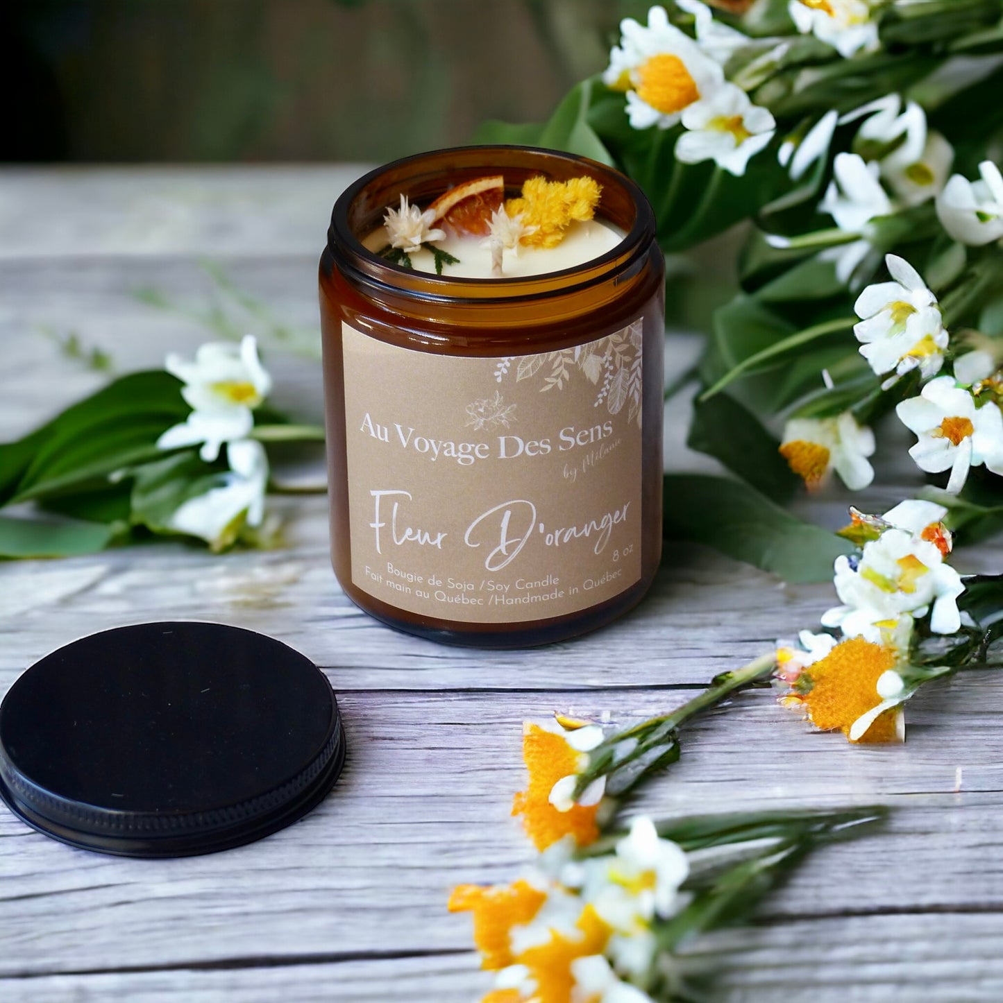 Fleur d'Oranger, bougie de soja