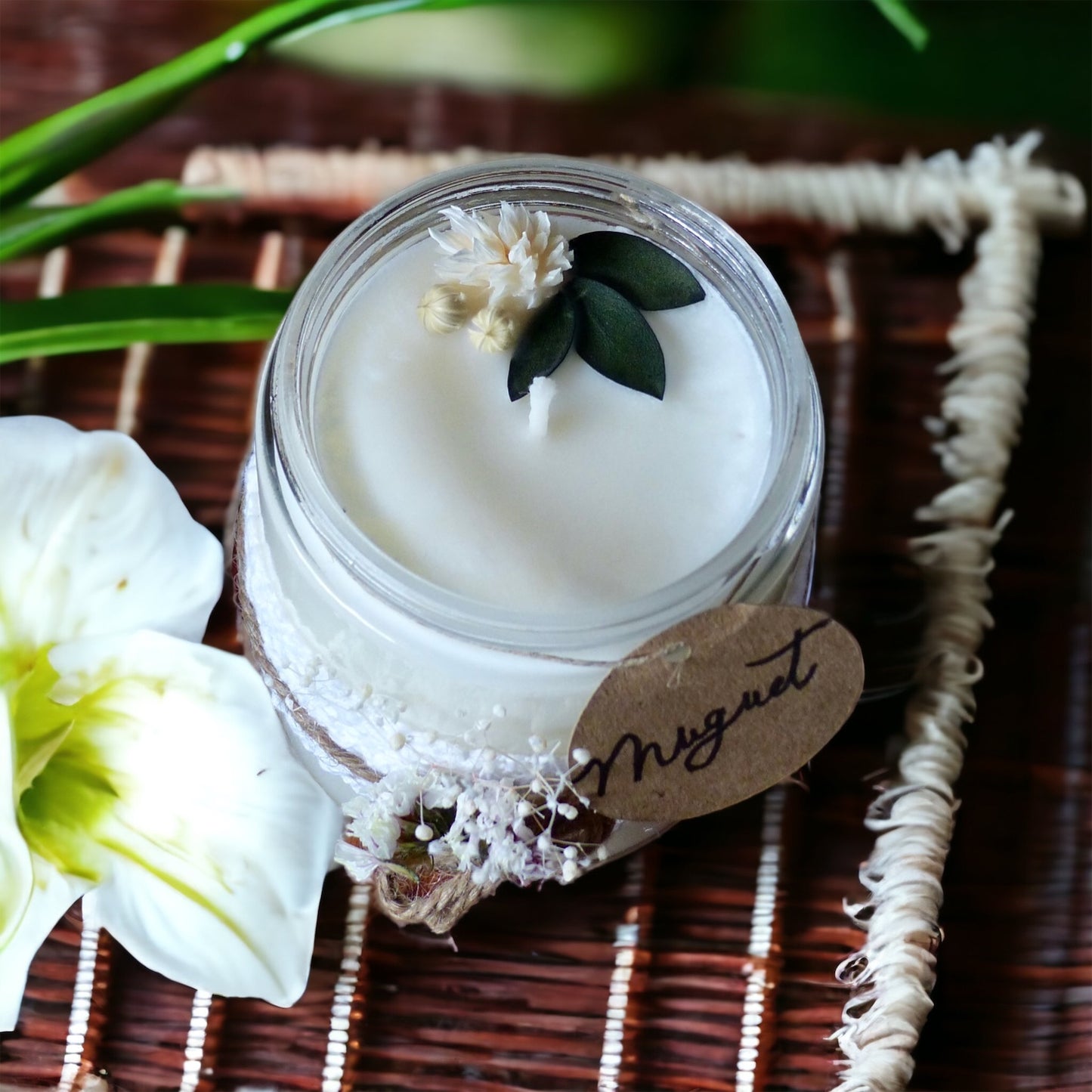 Muguet, bougie de soja
