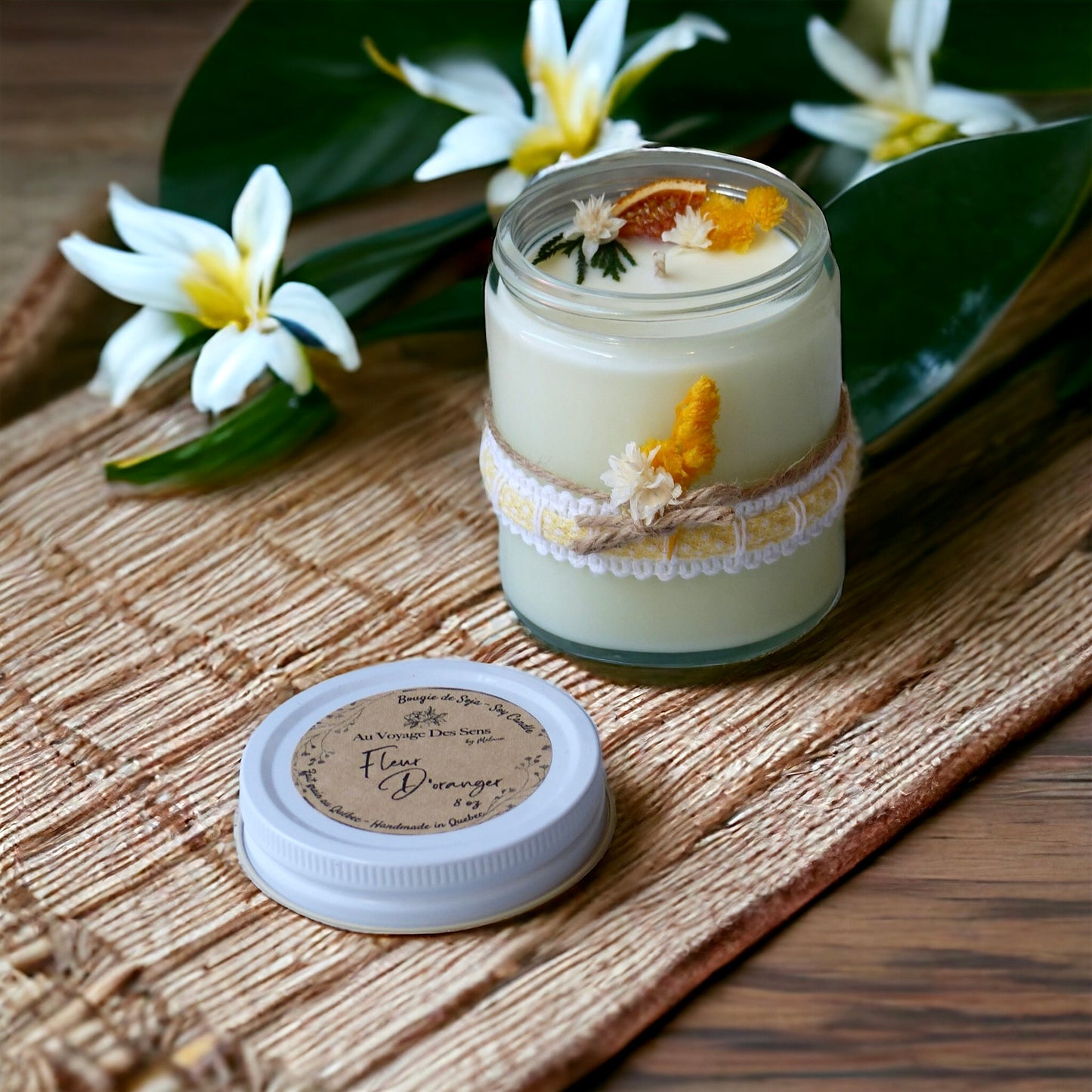 Fleur d'Oranger, bougie de soja