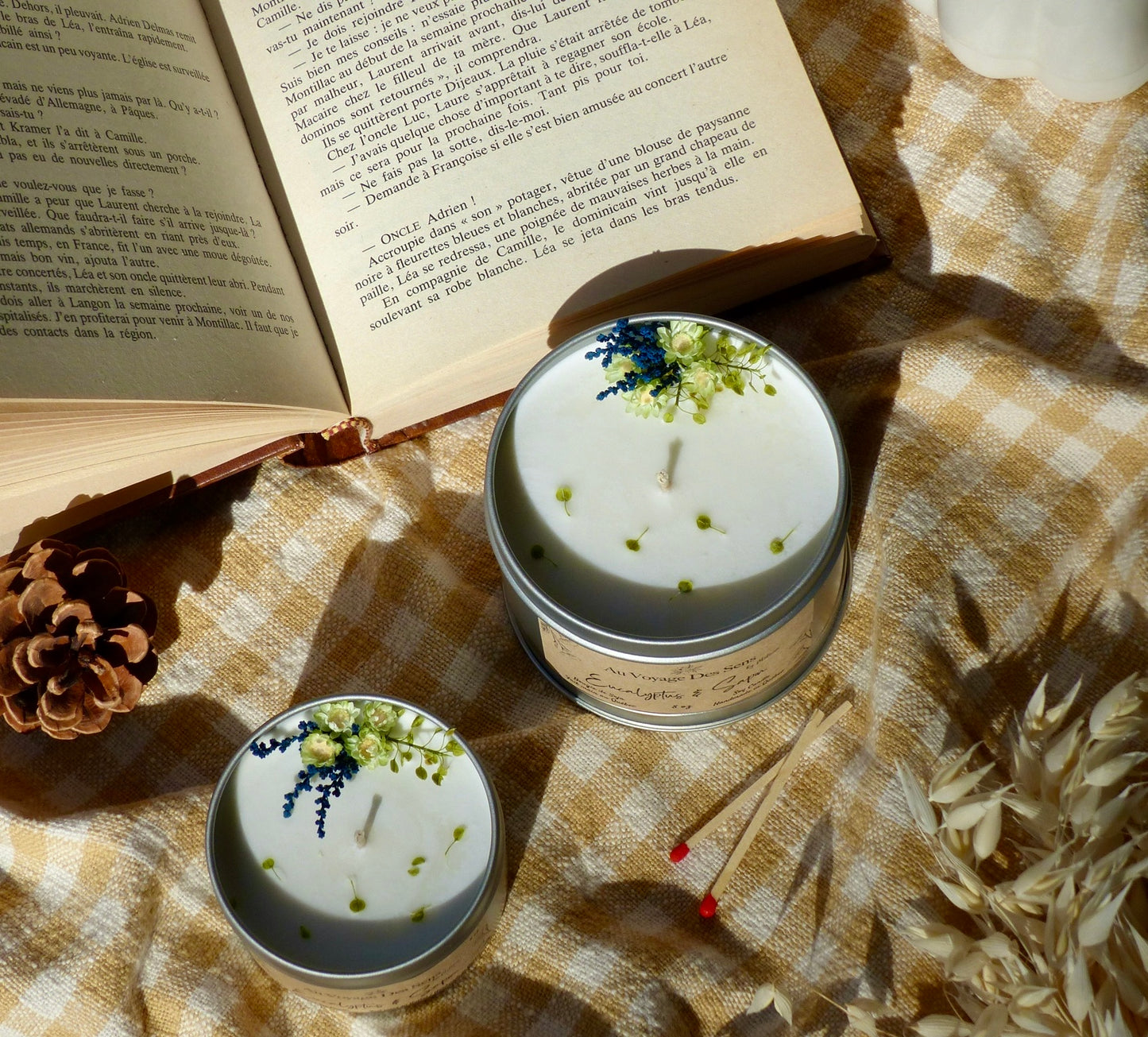 Eucalyptus & Sapin, bougie de soja