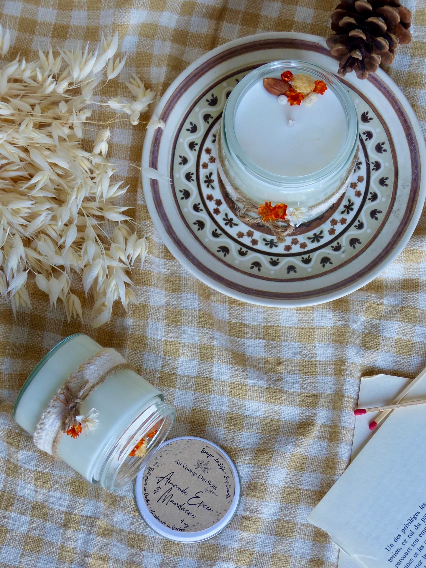 Amande Epicée & Mandarine, bougie de soja