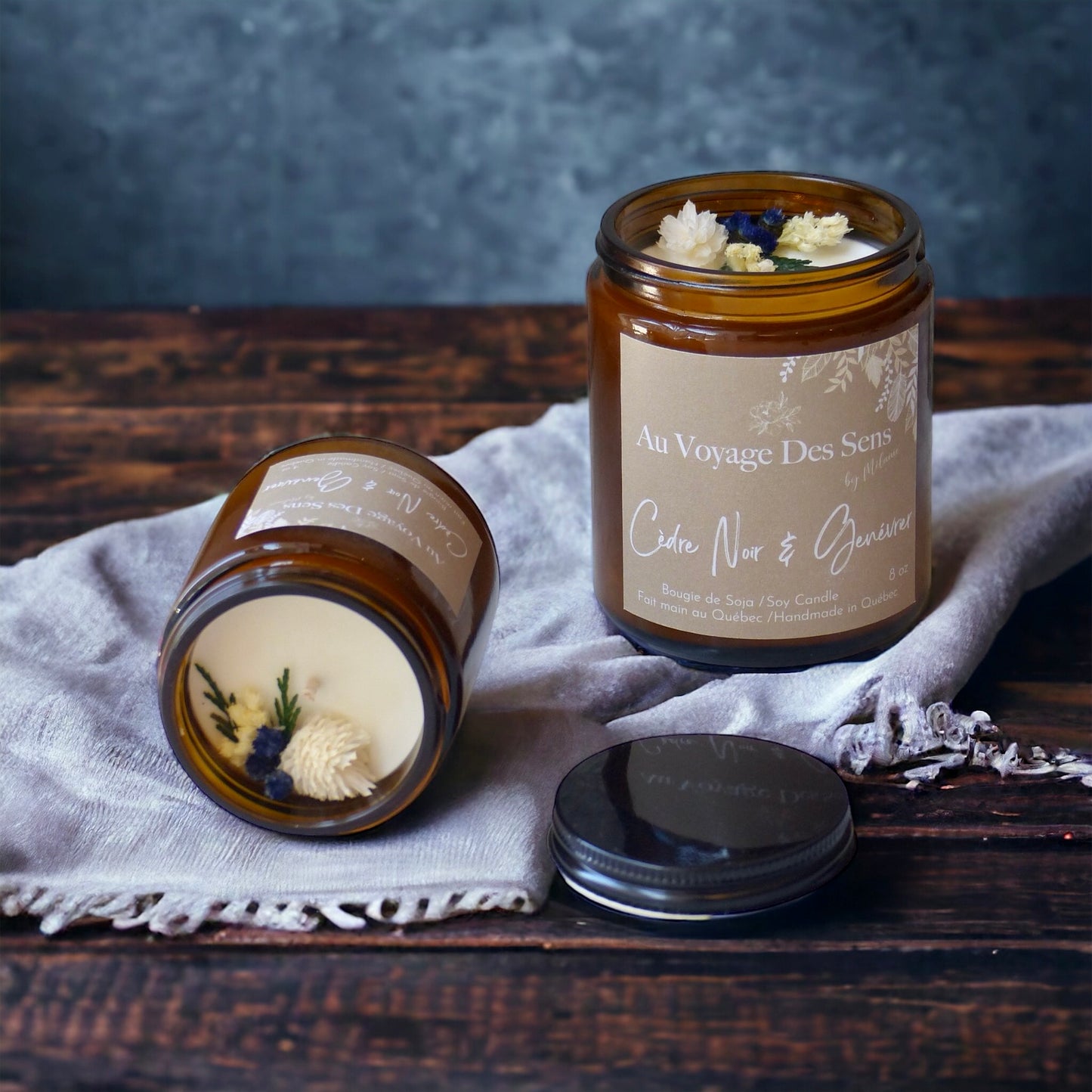 Cèdre Noir & Genévrier, bougie de soja