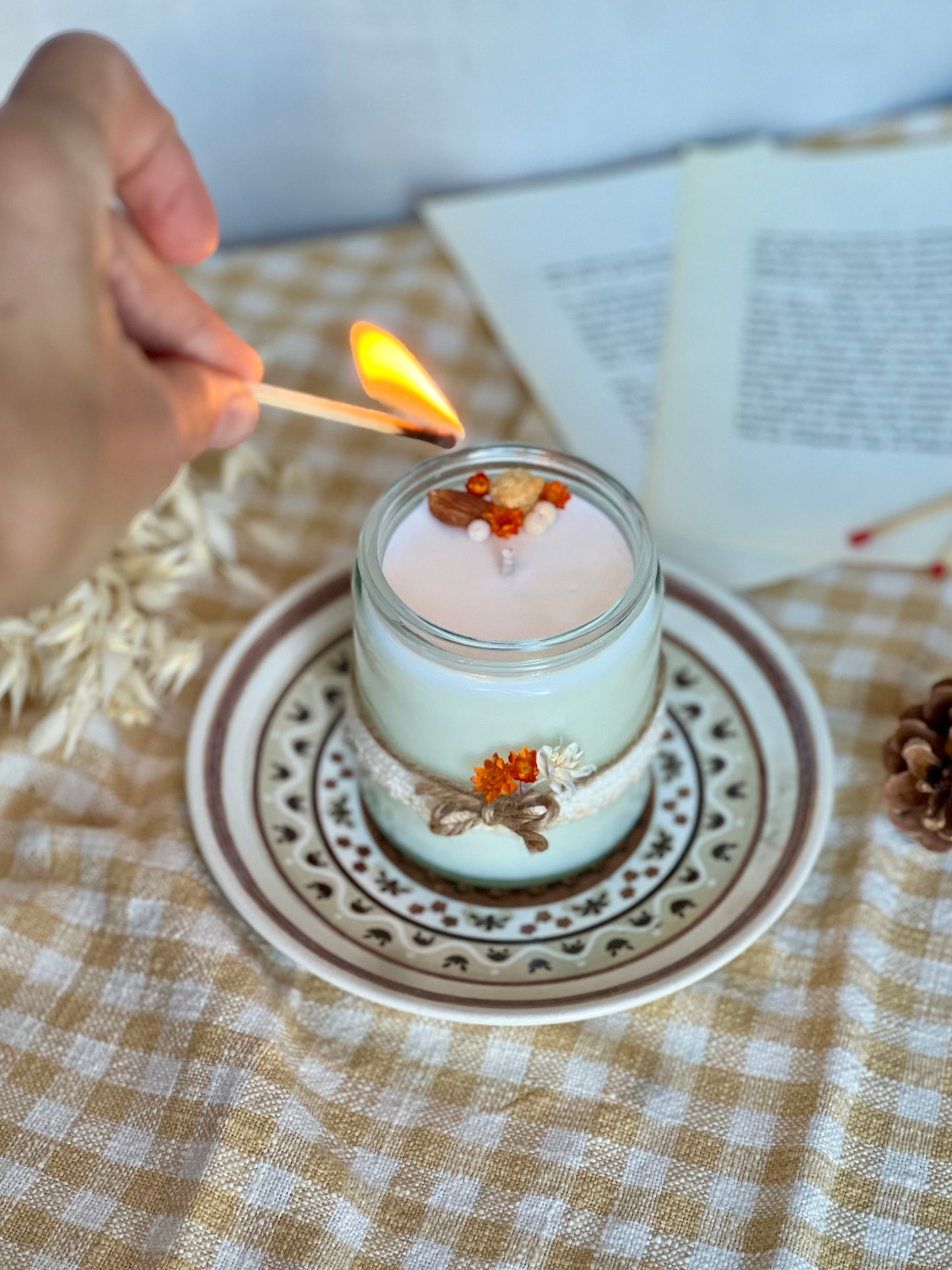 Amande Epicée & Mandarine, bougie de soja