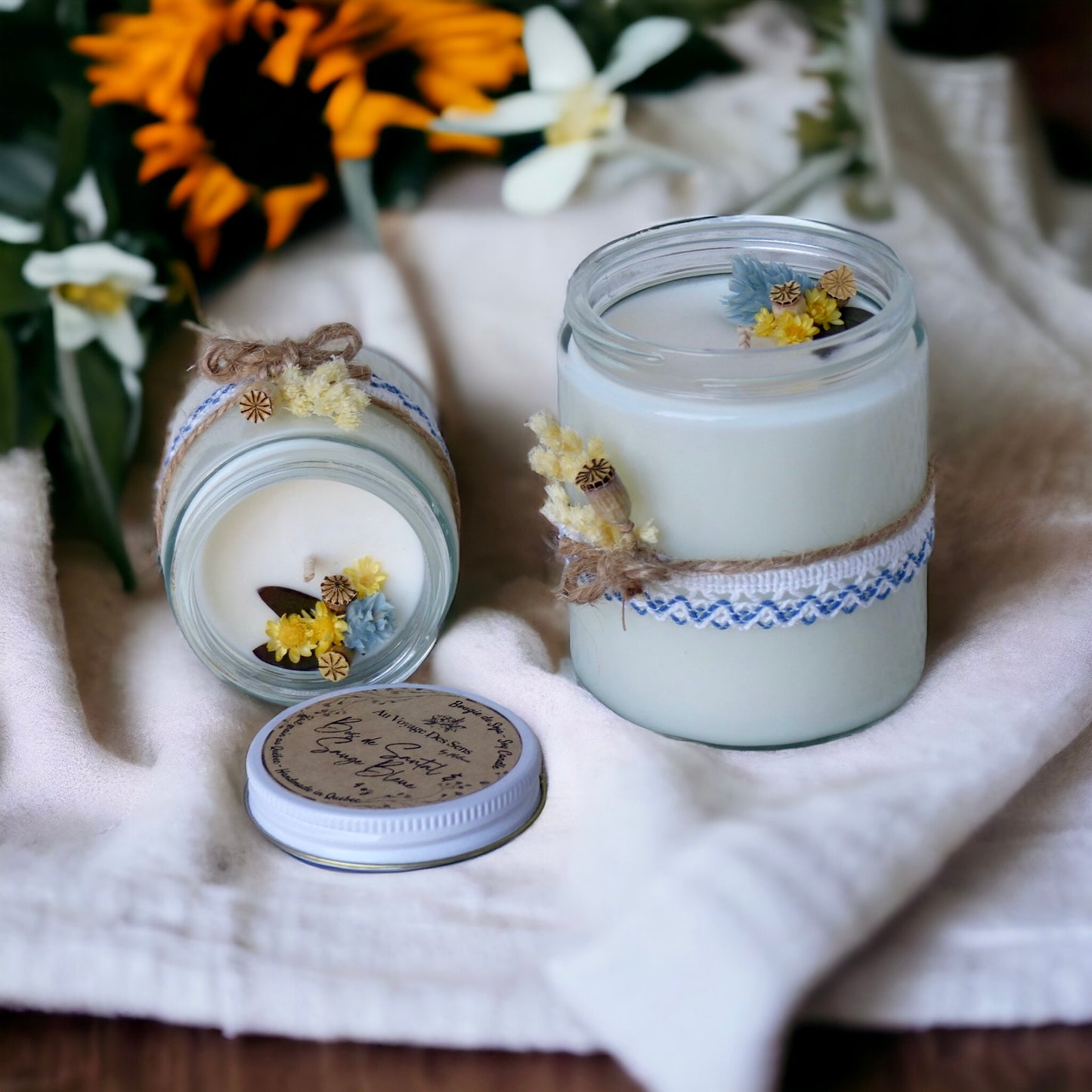 Bois de Santal & Sauge bleue, bougie de soja