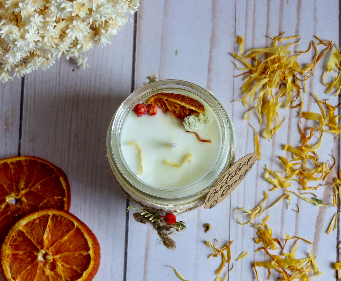 Orange & Cantaloup, bougie de soja