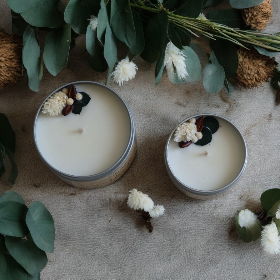 Noix de coco & Eucalyptus , bougie de soja