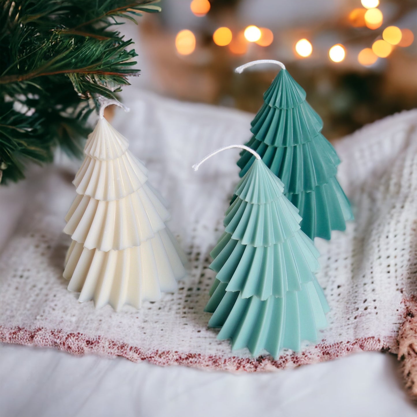 Bougie décorative sapin de Noël, senteur sapin