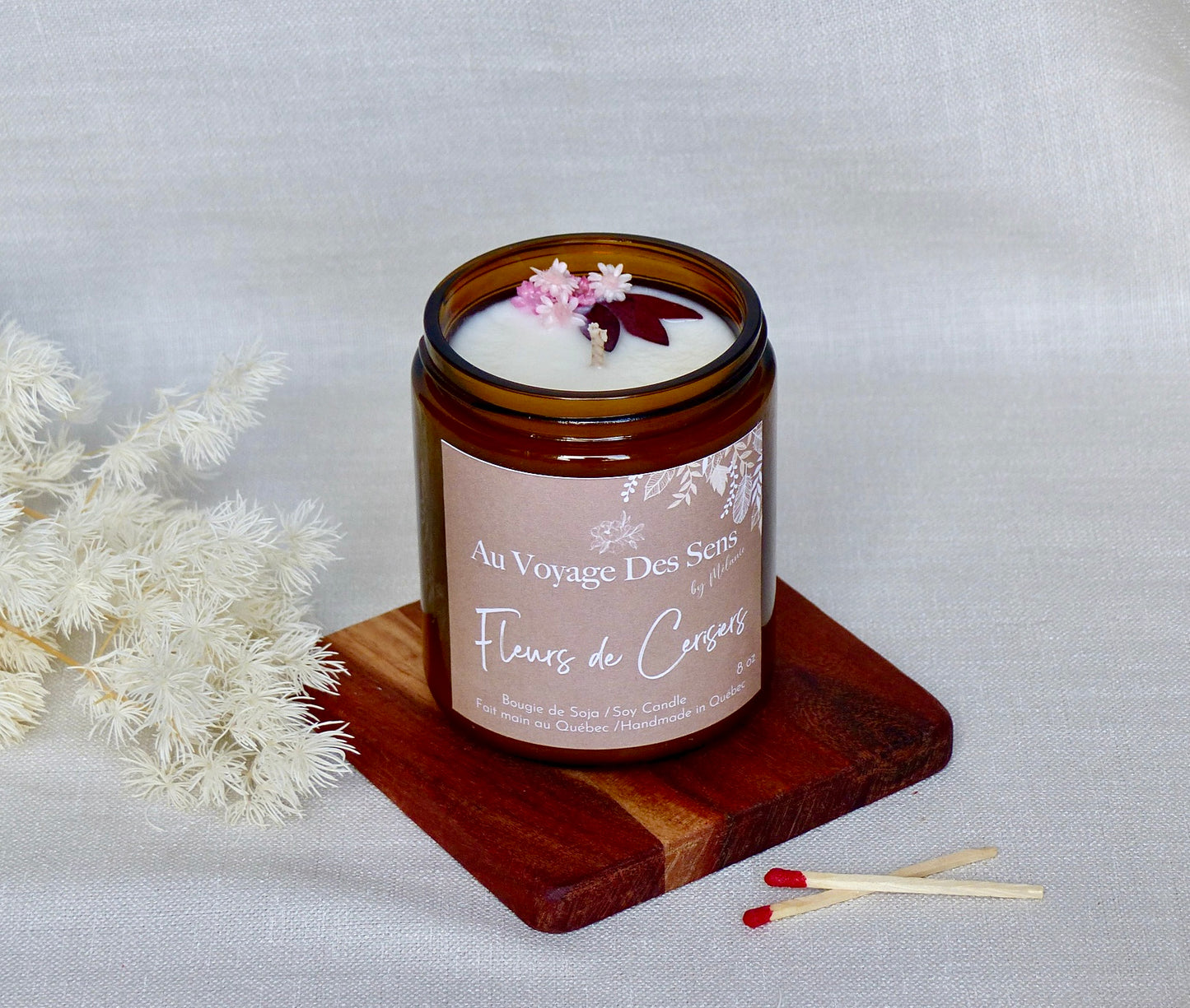 Fleurs de Cerisiers, bougie de soja