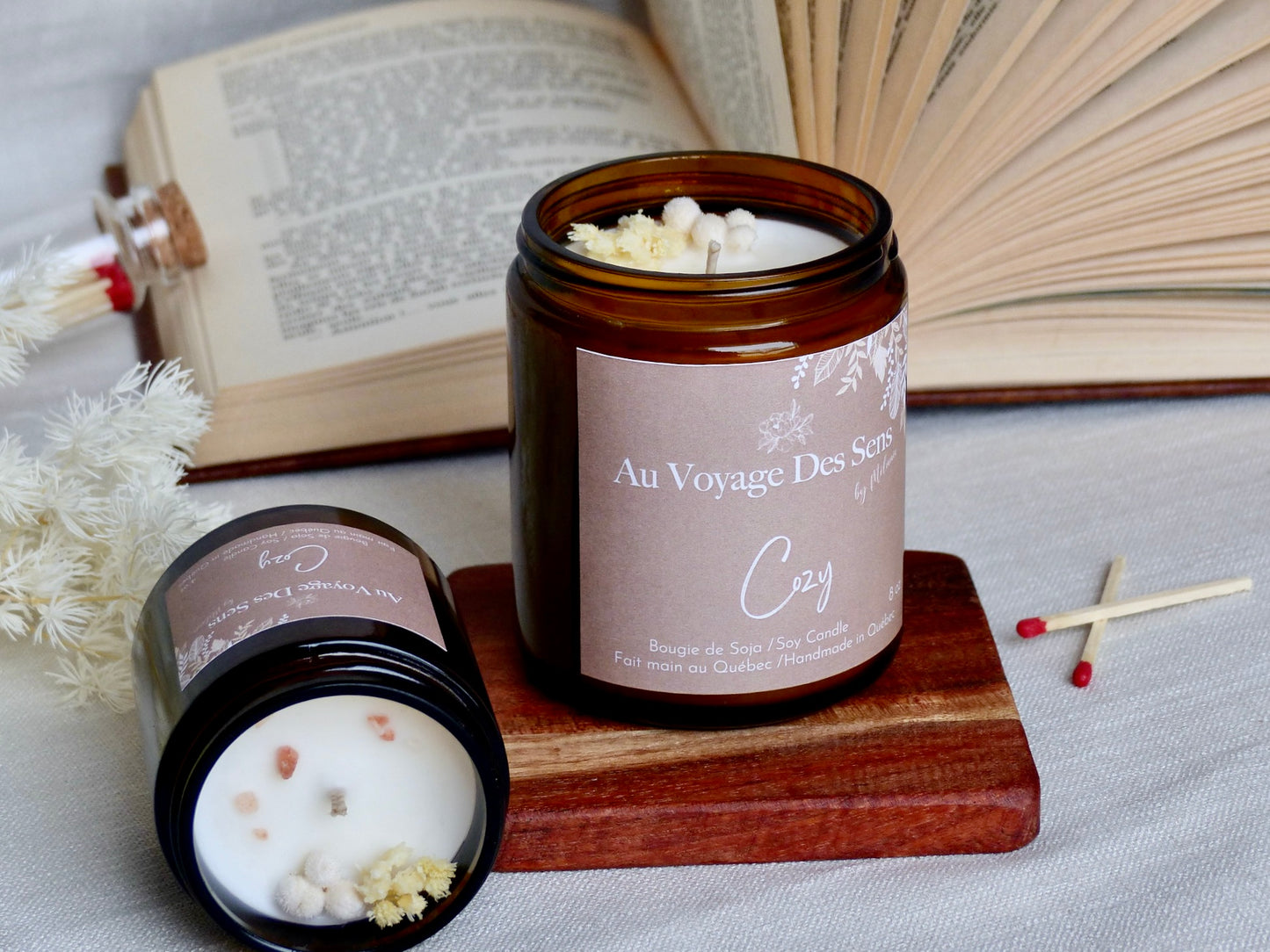 Cozy, bougie de soja